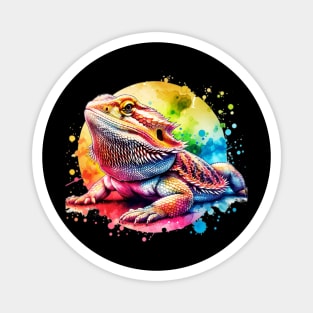 Watercolor Bearded Dragon Magnet